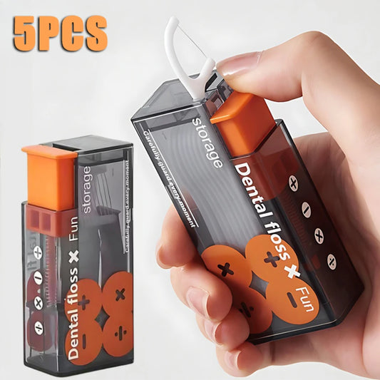 Portable Floss Dispenser with 10 Sticks